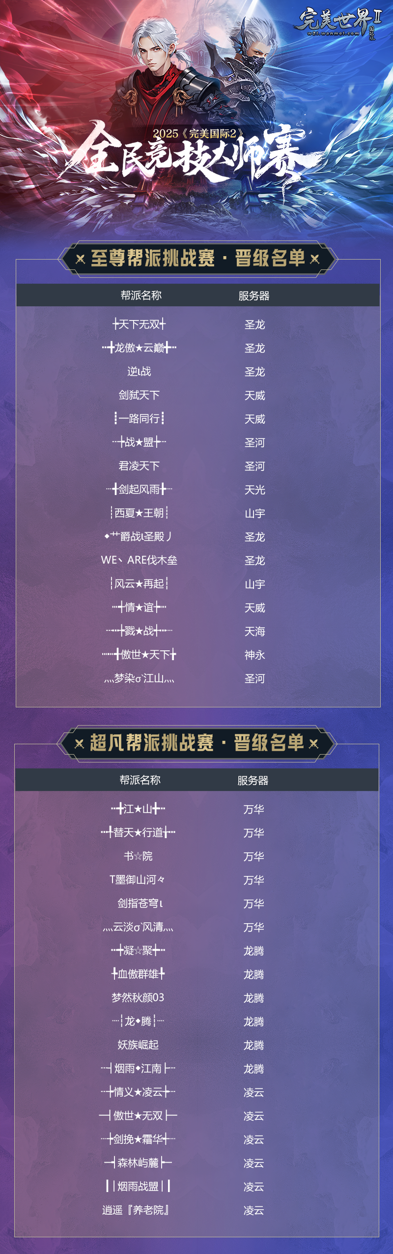 》2025全民竞技大师赛挑战赛8月4日热血开战！CQ9电子版入口以帮派之名战至巅